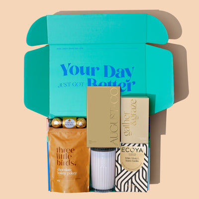 Luxury Chocolate Gift Hamper with Ferrero Rocher and ECOYA Candle